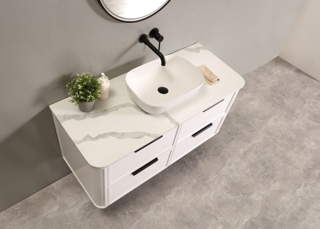 Darlington 1200 Wall Hung Vanity – Matte White