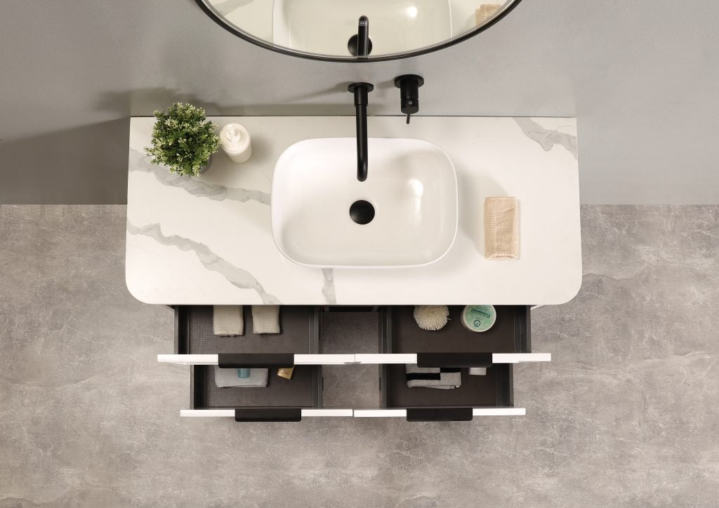 Darlington 1200 Wall Hung Vanity – Matte White