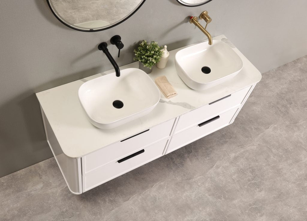 Darlington 1800 Wall Hung Vanity – Matte White