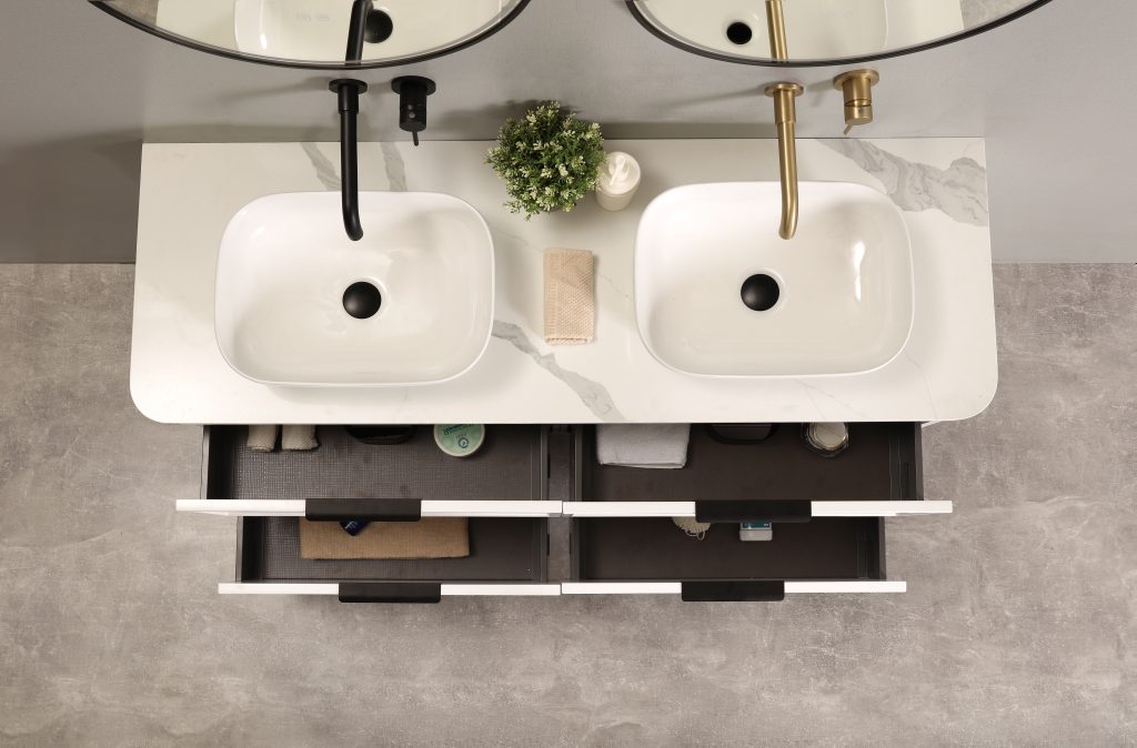 Darlington 1800 Wall Hung Vanity – Matte White