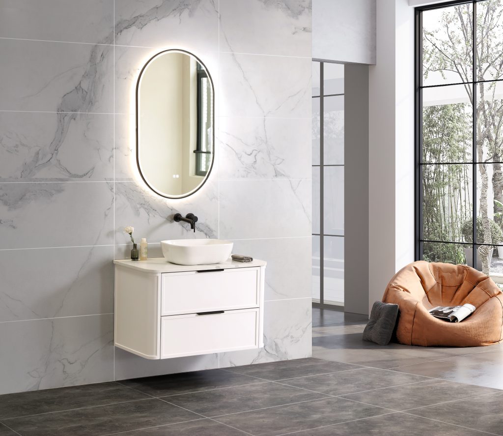 Darlington 900 Wall Hung Vanity – Matte White