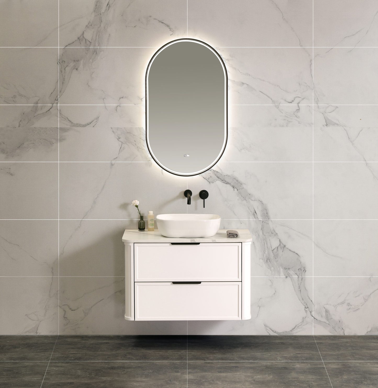 Darlington 900 Wall Hung Vanity – Matte White