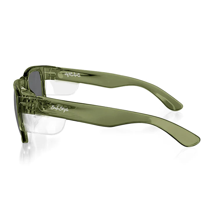 Safestyle Fusions green Frame Polarised Lens