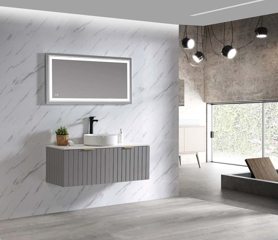 Bella 1200 Wall Hung Vanity – Matte Grey