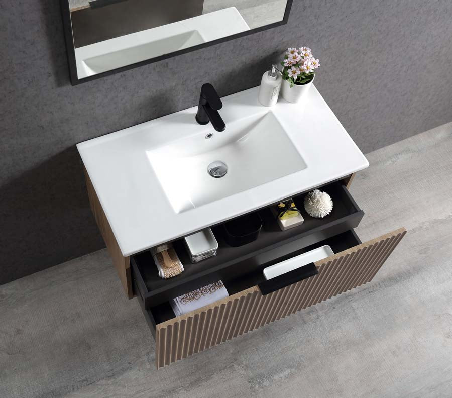 California 900 Wall Hung Vanity – Tasmania Oak