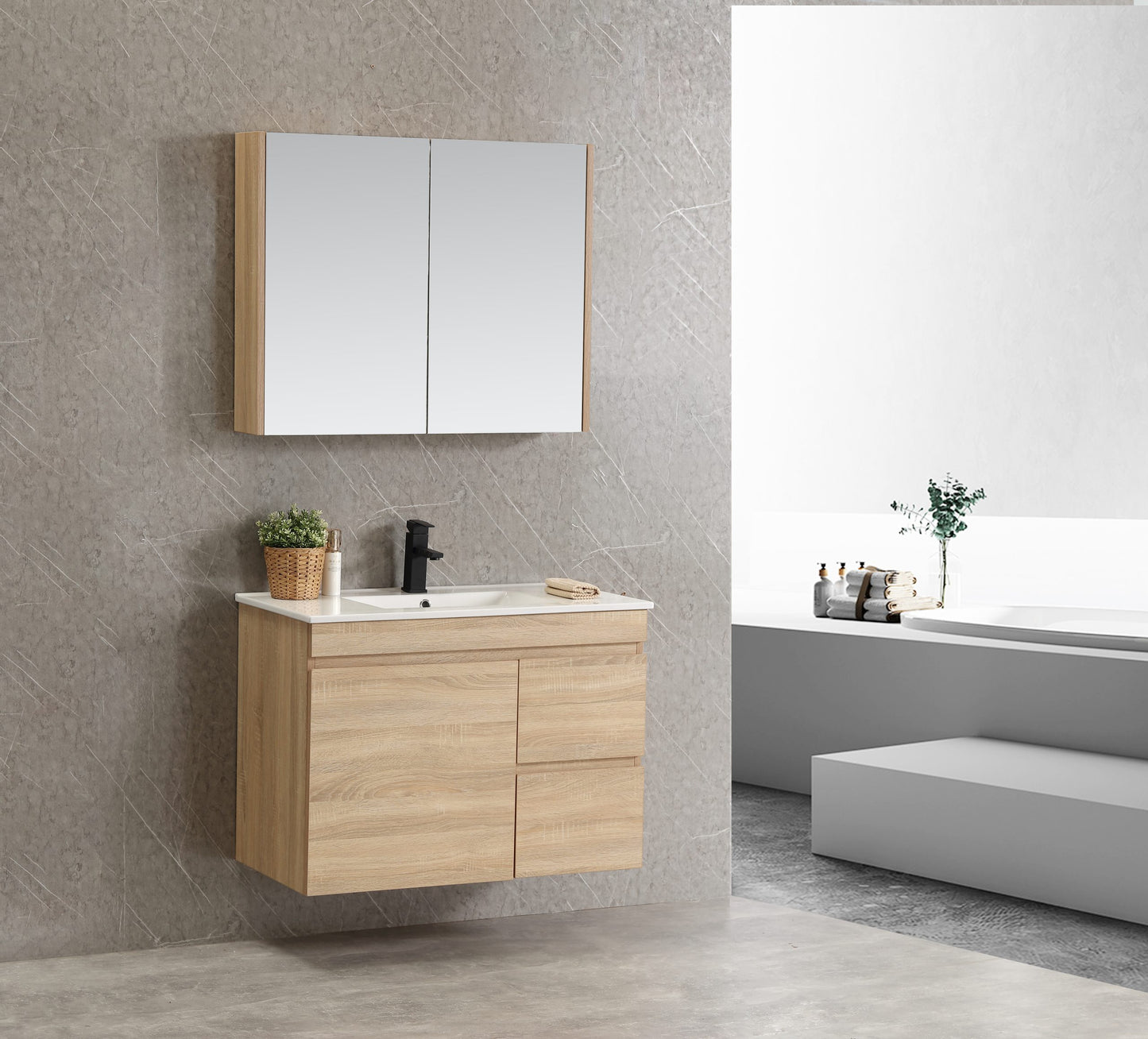 Reflex 900 Vanity – Oak