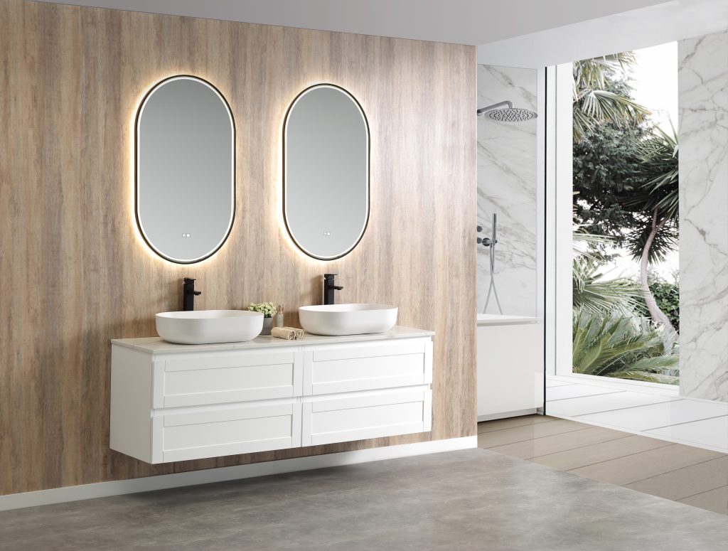 Victoria 1800 Wall Hung Vanity – Matte White