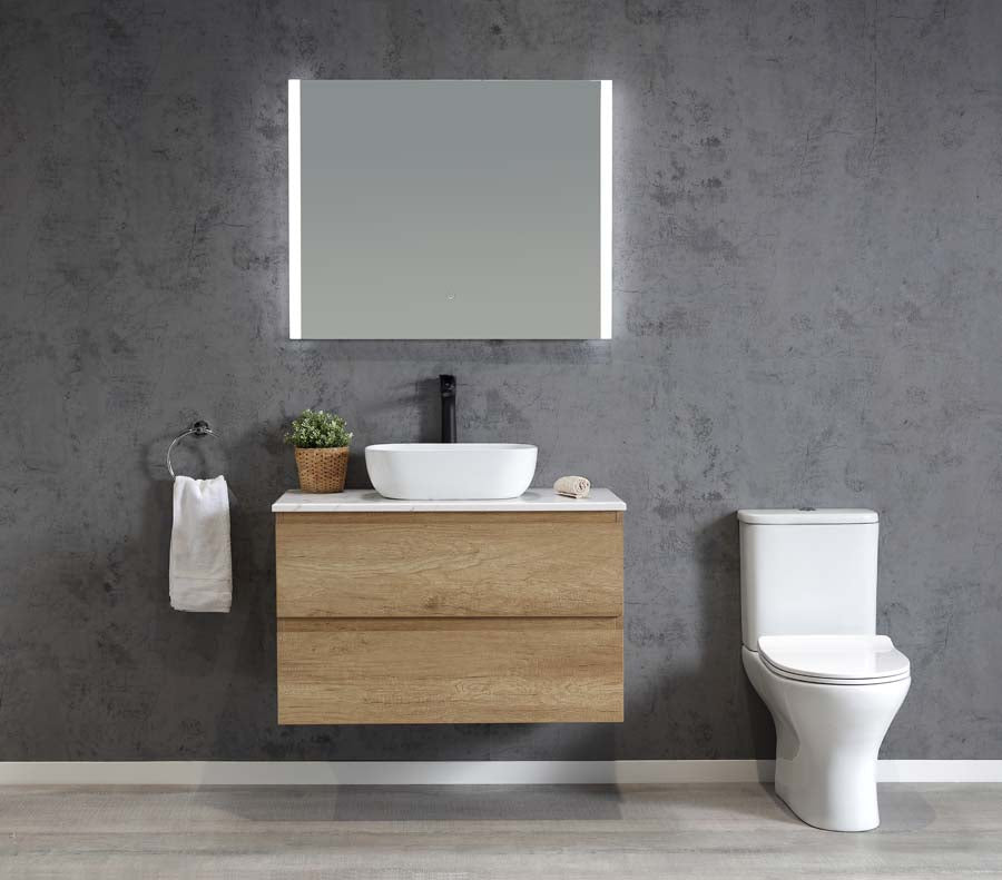 Edge 900 Wall Hung Vanity – Bamboo Oak