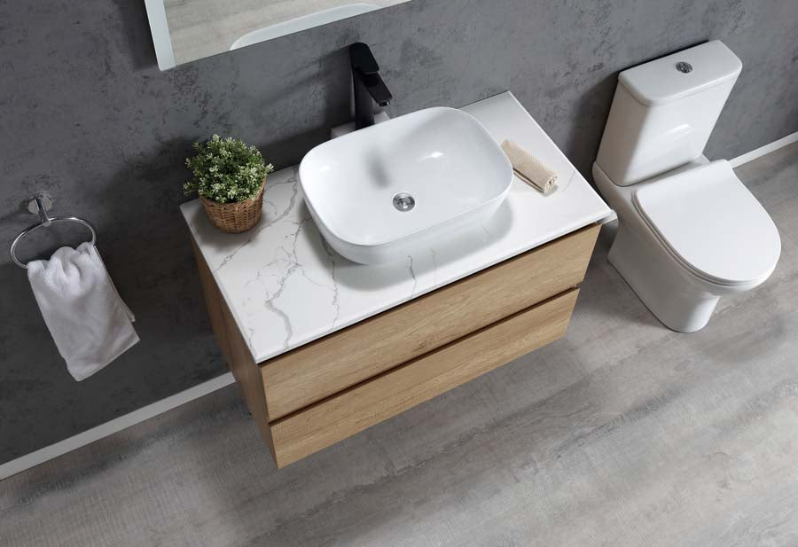 Edge 900 Wall Hung Vanity – Bamboo Oak