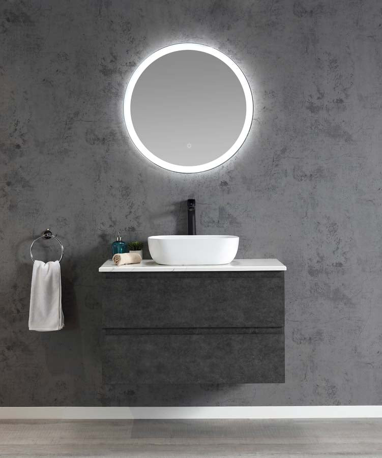 Edge 900 Wall Hung Vanity – Gun Metal