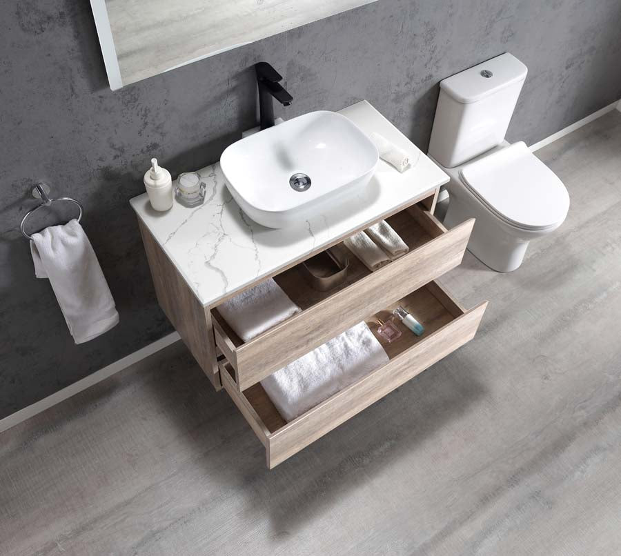 Edge 900 Wall Hung Vanity – Pine