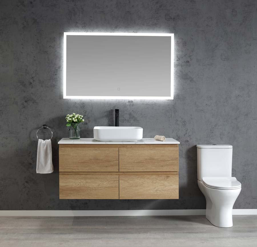 Edge 1200 Wall Hung Vanity – Bamboo Oak