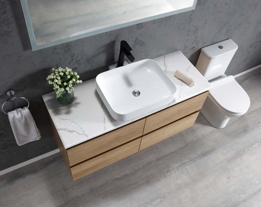 Edge 1200 Wall Hung Vanity – Bamboo Oak