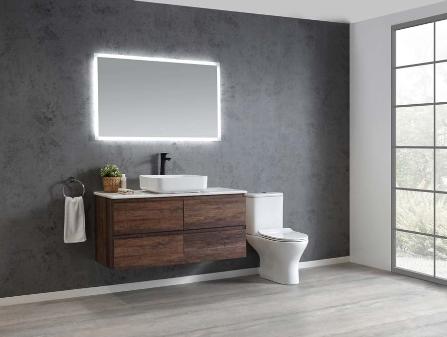 Edge 1200 Wall Hung Vanity – Walnut