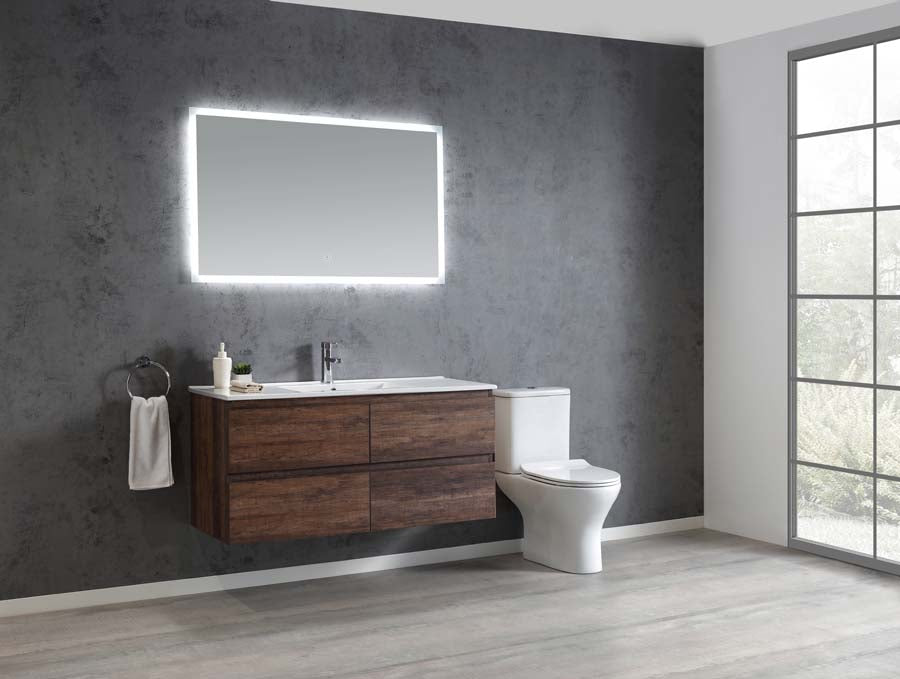 Edge 1200 Wall Hung Vanity – Walnut