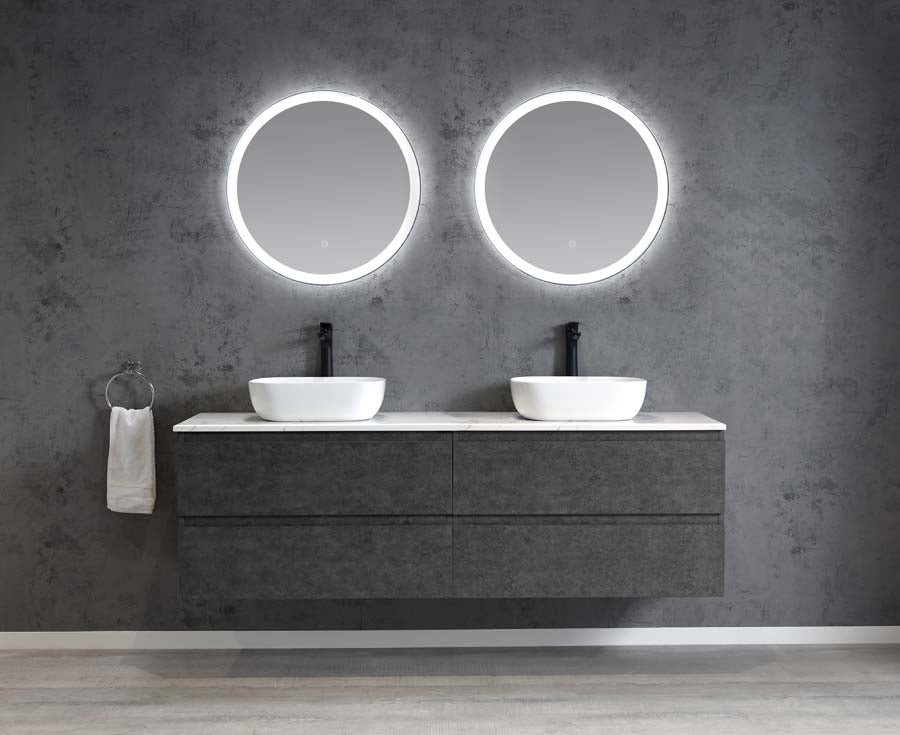 Edge 1500 Wall Hung Vanity – Gun Metal