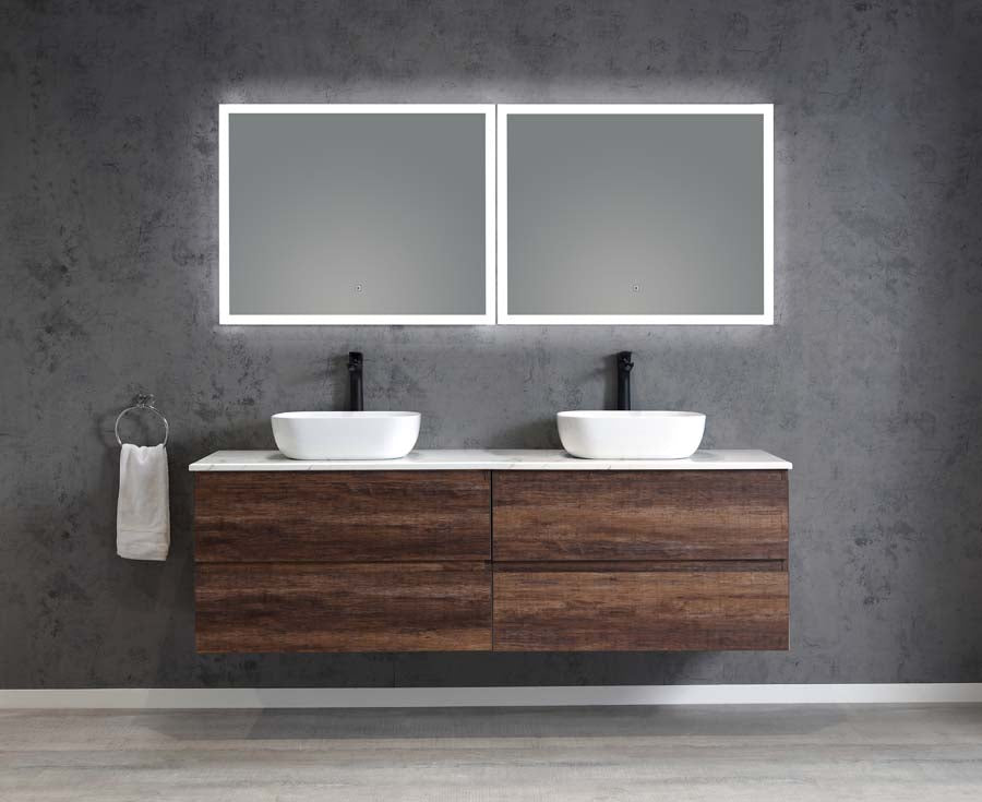 Edge 1500 Wall Hung Vanity – Walnut