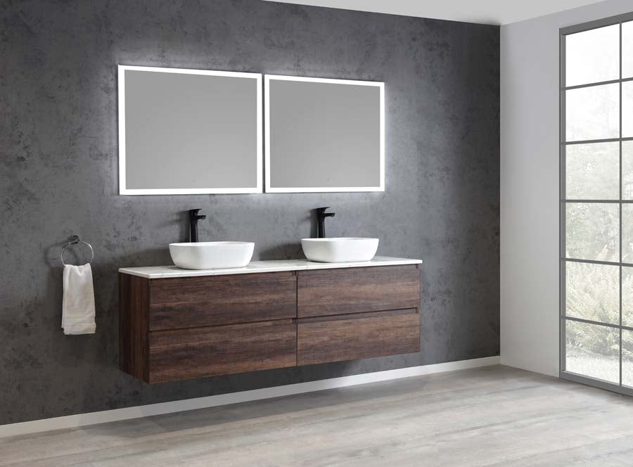 Edge 1500 Wall Hung Vanity – Walnut