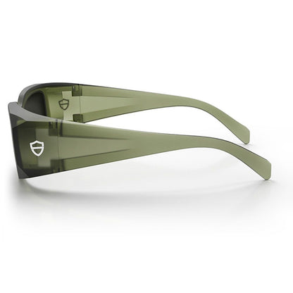 Auras Matte Moss Green Frame Grey Polarised Lens