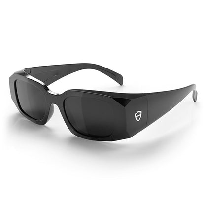 Auras Black Frame Grey Polarised Lens