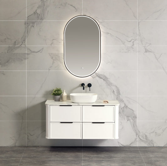 Darlington 1200 Wall Hung Vanity – Matte White