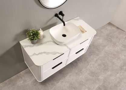 Darlington 1200 Wall Hung Vanity – Matte White