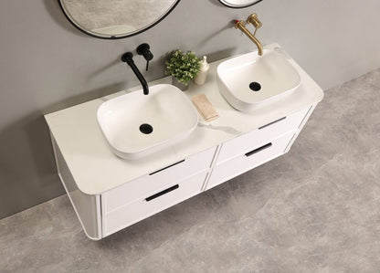 Darlington 1800 Wall Hung Vanity – Matte White