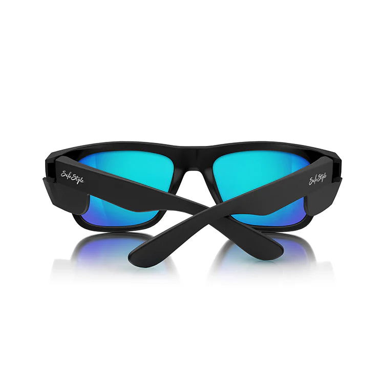 Safestyle Fusions Matte Black Frame Mirror Blue Polarised Lens