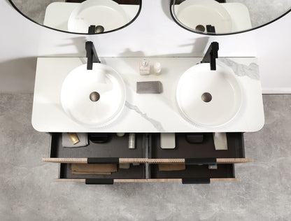 Kayla 1500 Fluted Wall Hung Vanity – Tas Oak
