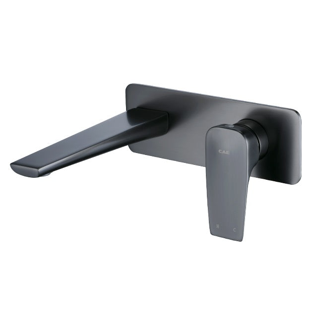 Lecco Wall Basin/Bath Mixer Combination