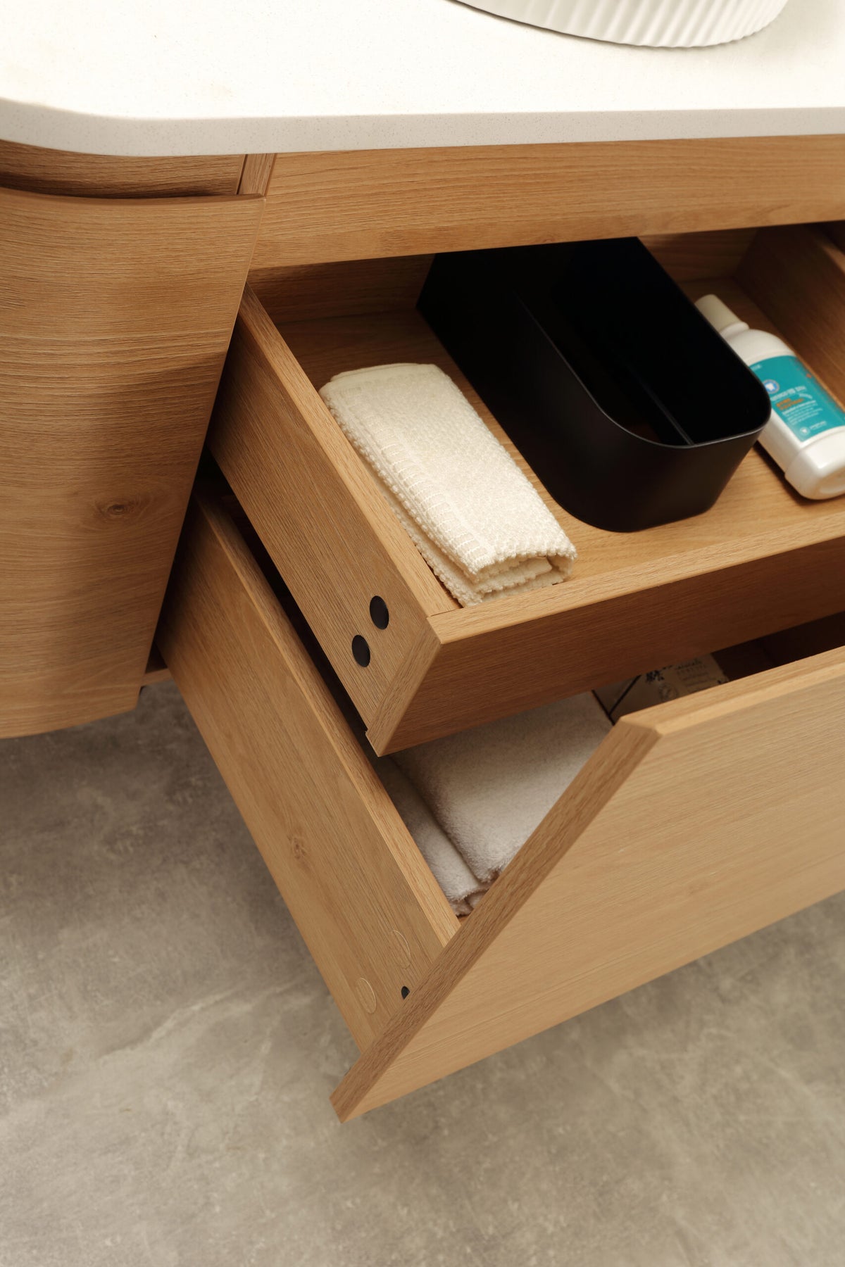 Milan 1200mm Wall Hung Vanity – Natural Oak