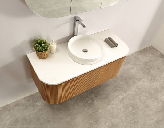 1200mm Paris Wall Hung Vanity – French Oak