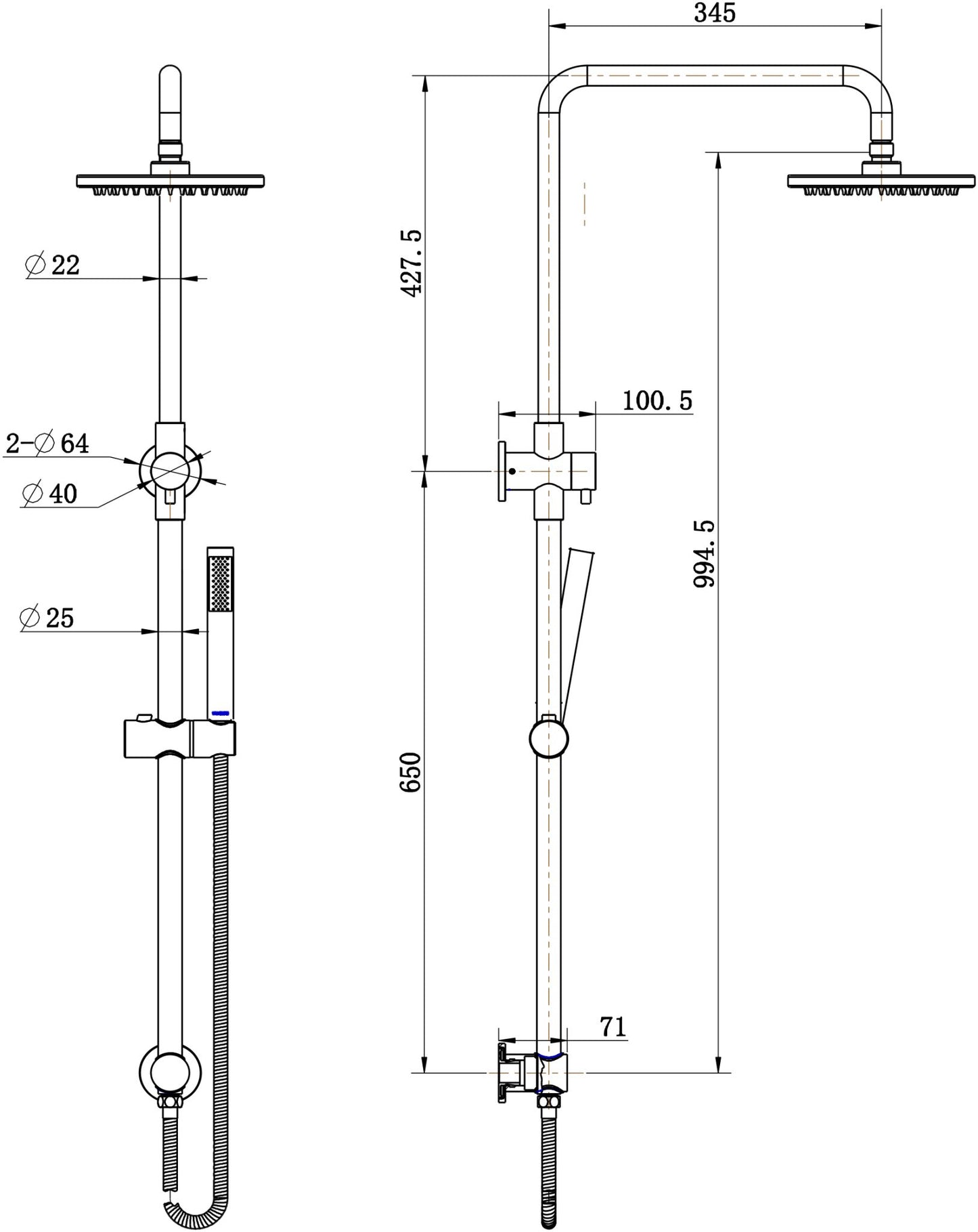 Star Shower Column Set