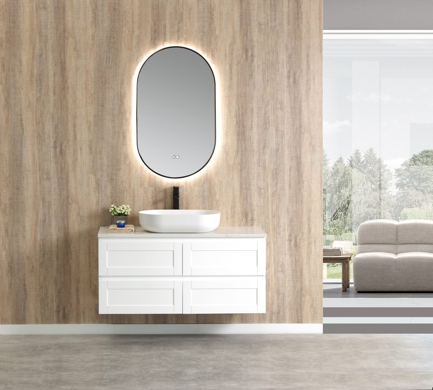 Victoria 1200 Wall Hung Vanity – Matte White