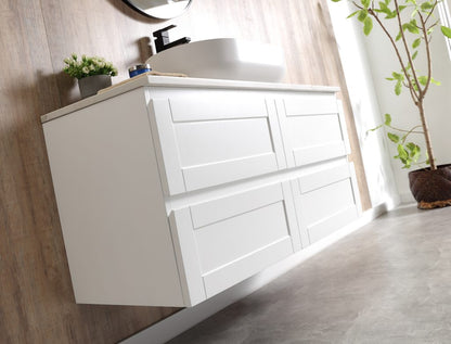 Victoria 1200 Wall Hung Vanity – Matte White