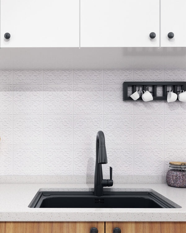 LUXURY - silver flower pattern