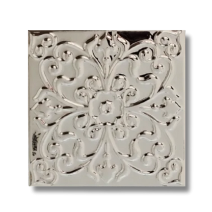 LUXURY - silver flower pattern