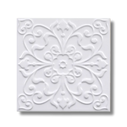 LUXURY - white butterfly pattern